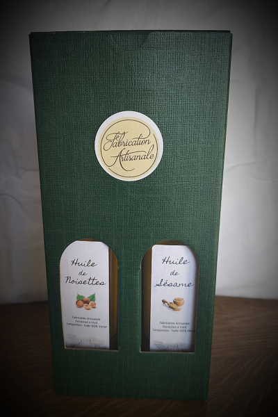 Coffret duo huile de noisette-sésame 25 cl